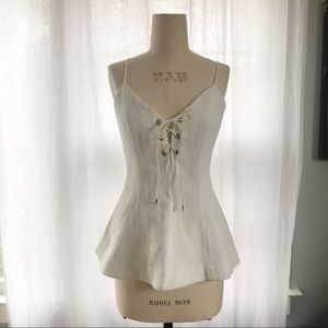 Lace Up Top by CMEO Collective For The People